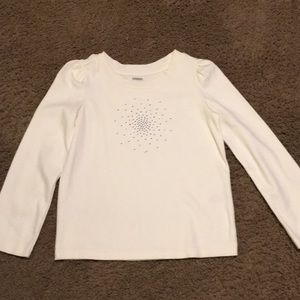 Gymboree Vintage City Sparkle rhinestone long sleeve top Sz 7
